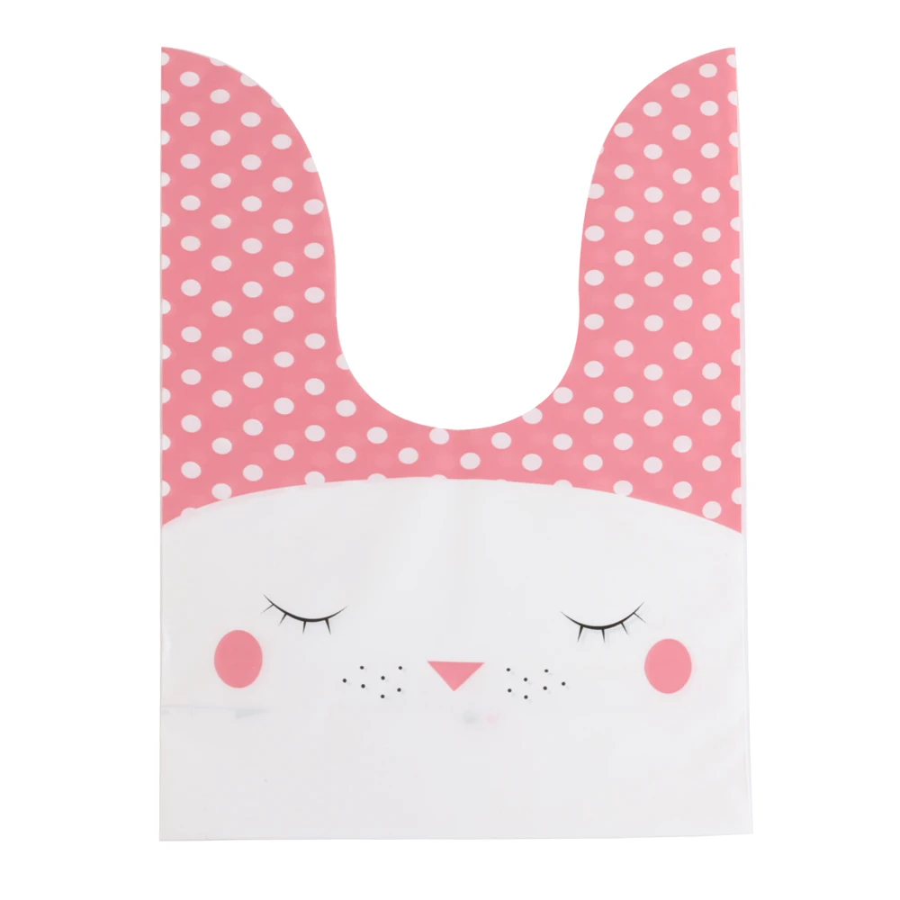 Cute Rabbit Ear Candy and Snack Bags - Bulk Pack of 10, 25, or 50 Pieces for Baking Supplies and Kids' Gifts