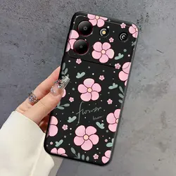 Natural Soft Silicone Floral TPU Phone Case - Beauty Back Cover Protector for ZTE Blade A33S (HS - C0155)