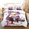 Hololive Neko Mata Okayu Bedding Set Single Twin Full Queen King Size Bed Set Aldult Kid Bedroom Duvetcover Sets 3D 2022 Anime 2