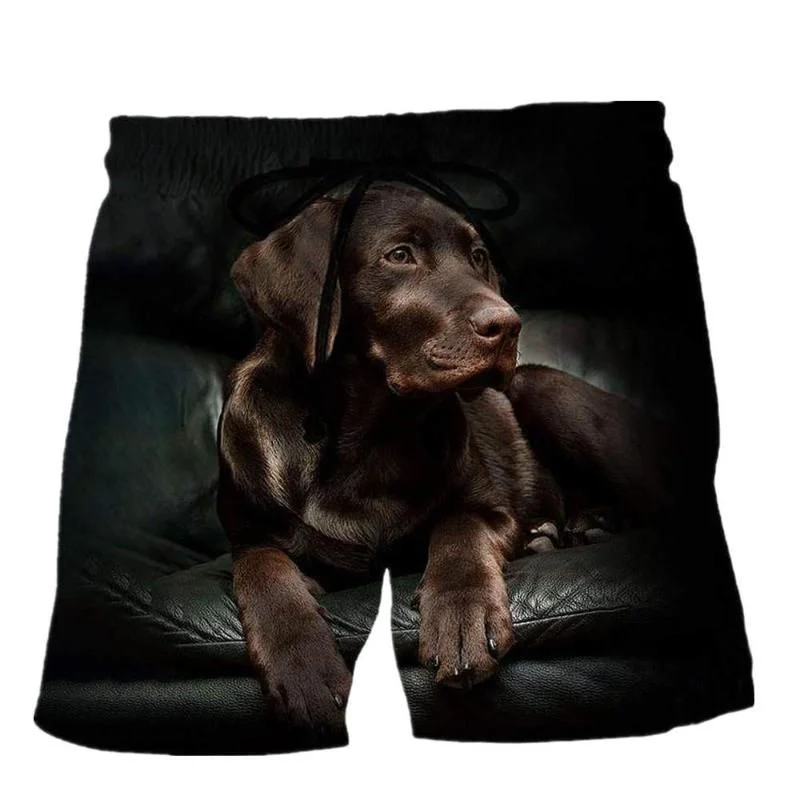 

Animal Dog 3D Print Beach Shorts For Men Kids Summer Casual Swim Trunks Quick Dry Surf Board Shorts Street Loose Short Pants