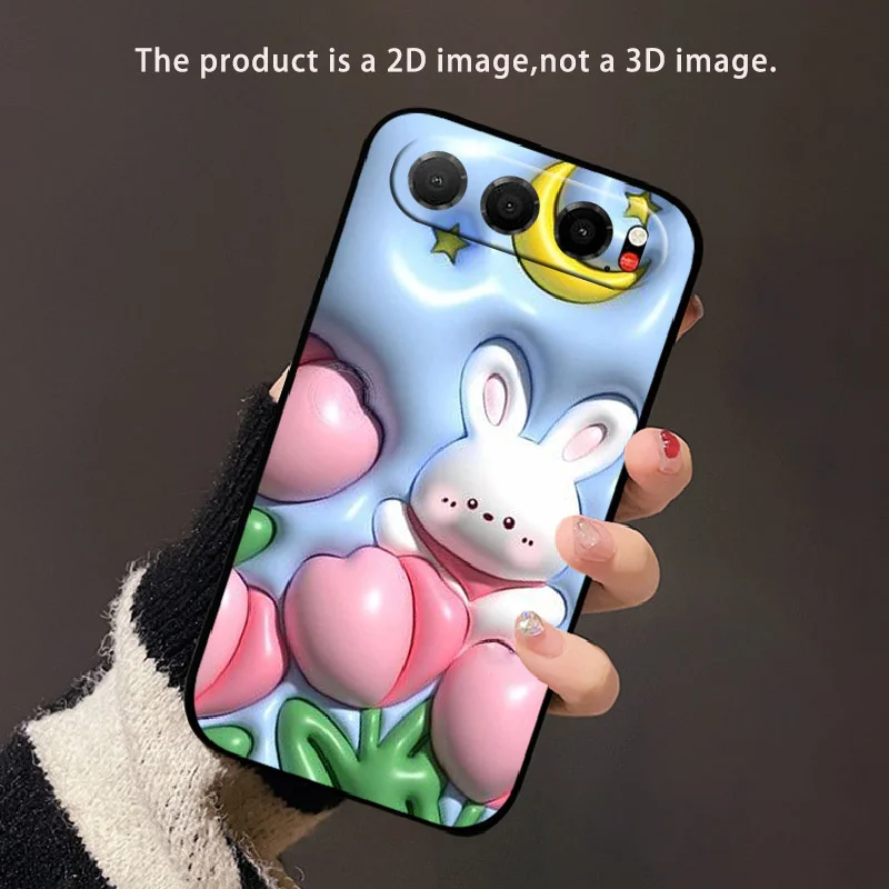 Cute Astronaut Soft TPU Protective Cover - Stylish Silicone Bumper Case