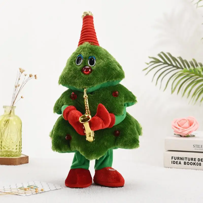 Plush Doll Singing Gifts For Kids Christmas Decoration Christmas Electric Plush Toys Twisting Xmas Theme Electric Toy Elk Funny