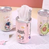 Canned Wet Wipes Portable Children Barreled Cans 30 Sheets Cleaning Cloths Creative Cartoon Chain Cute Small Bell 1