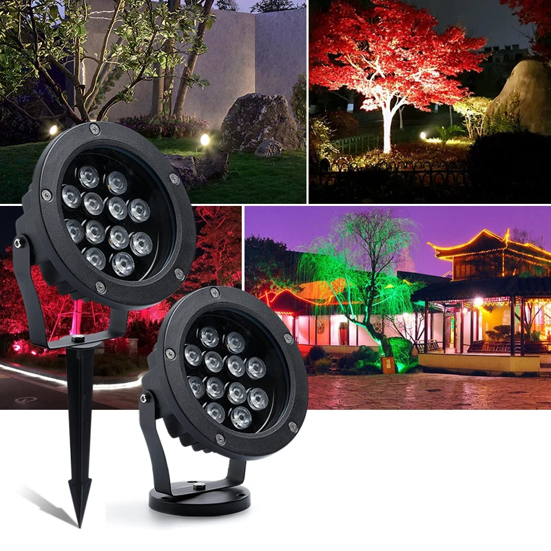 LEDOutdoorSpotlightDC12V24VAC220VFloodlightGardenLandscapeWall