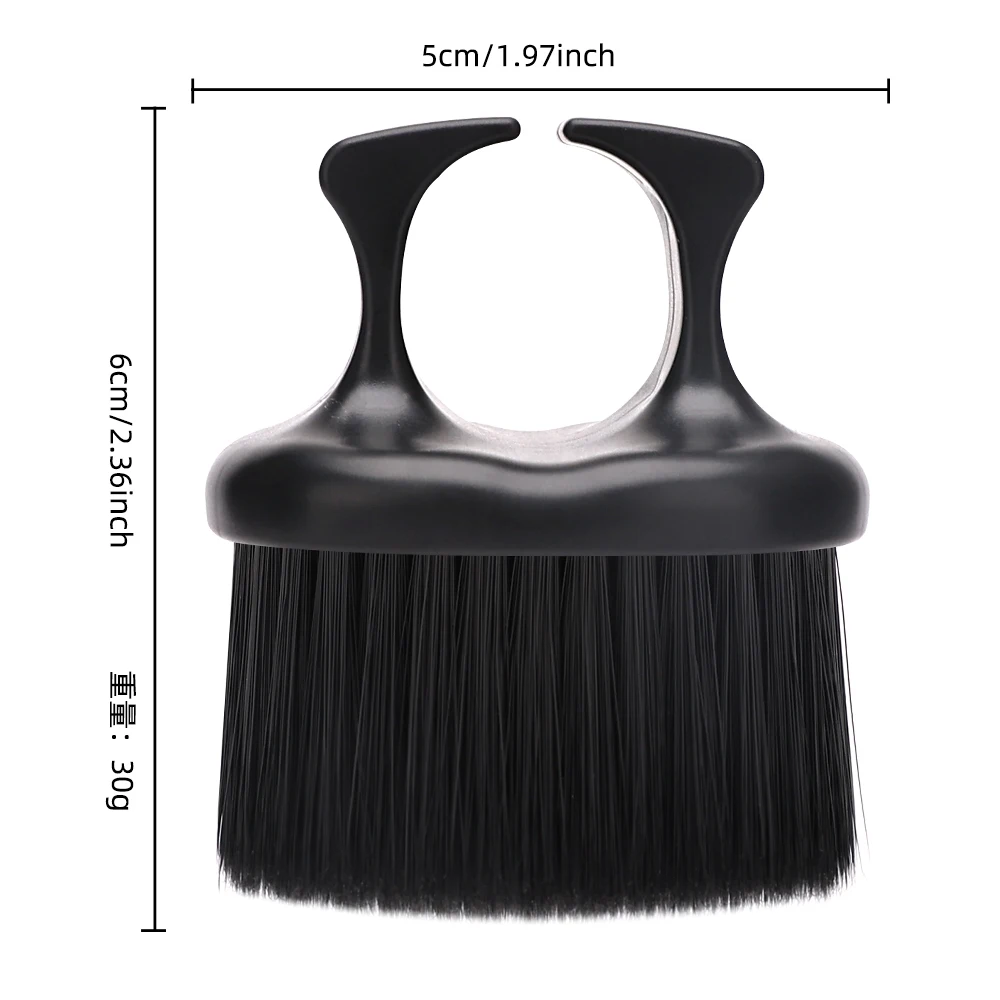 Professional Hairdressing Brush & Neck Duster Set - Essential Barbershop Tool