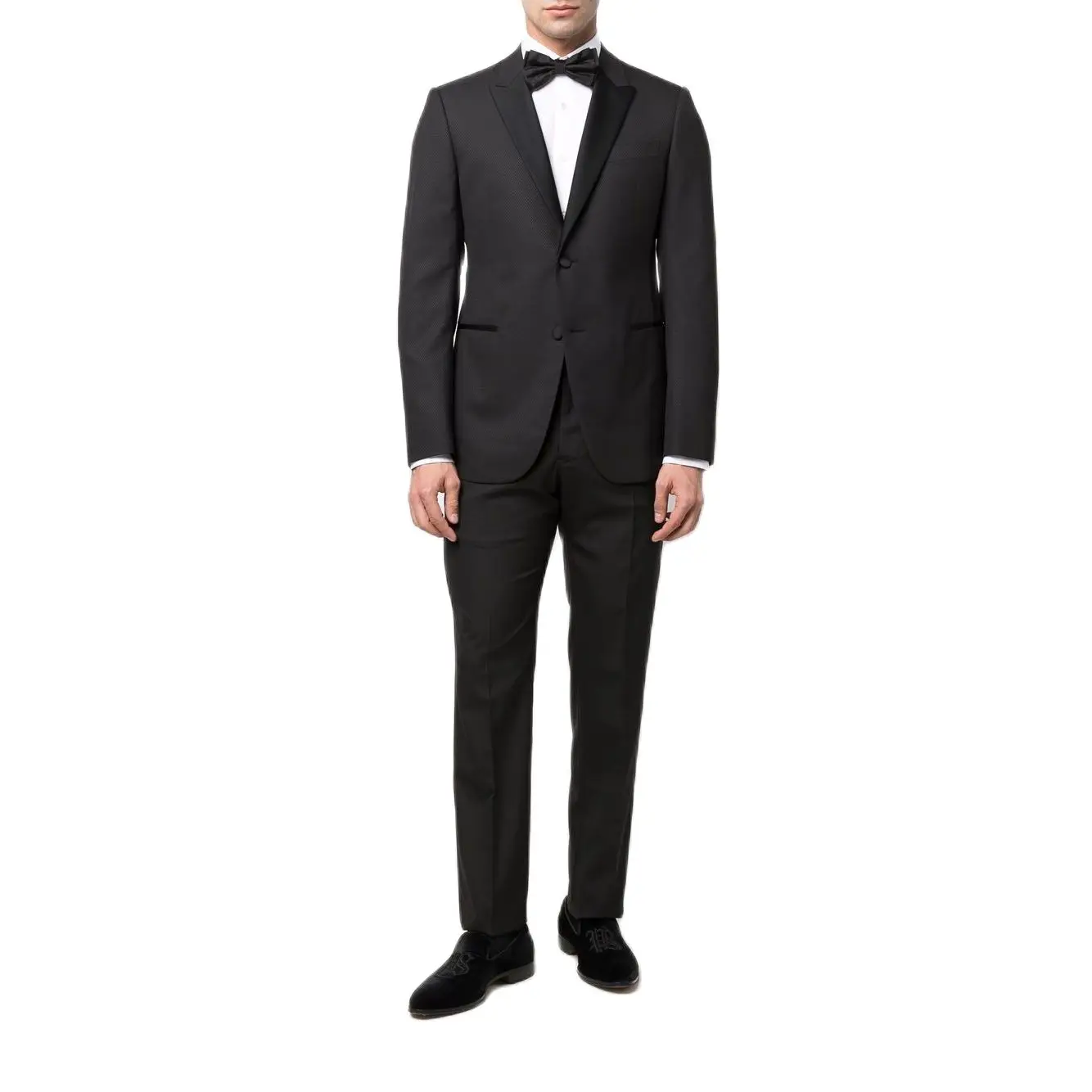 

Classic Formal Men Suits 2 Piece Slim Fit Single Breasted Black Business Male Blazer Sets Wedding Groom Costume Homme Outfit