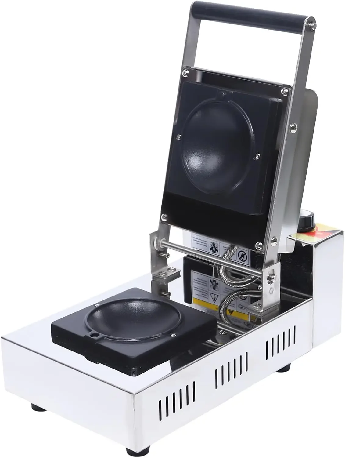 1000W Commerical Grill Panini Sandwich Maker, 110V Electric Ice Cream Brioche Sandwich Panini Press Machine Maker, Double Sides 4