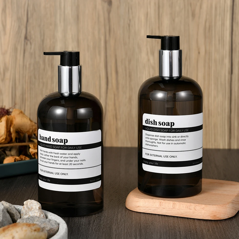shampoo dispenser refillable bottle refillable plastic bottles soap dispenser bottle Shampoo Conditioner Body Wash Dispenser Bottles for Shower Pump Dispenser Empty Bottle Refillable Bathroom Soap Lotion Container