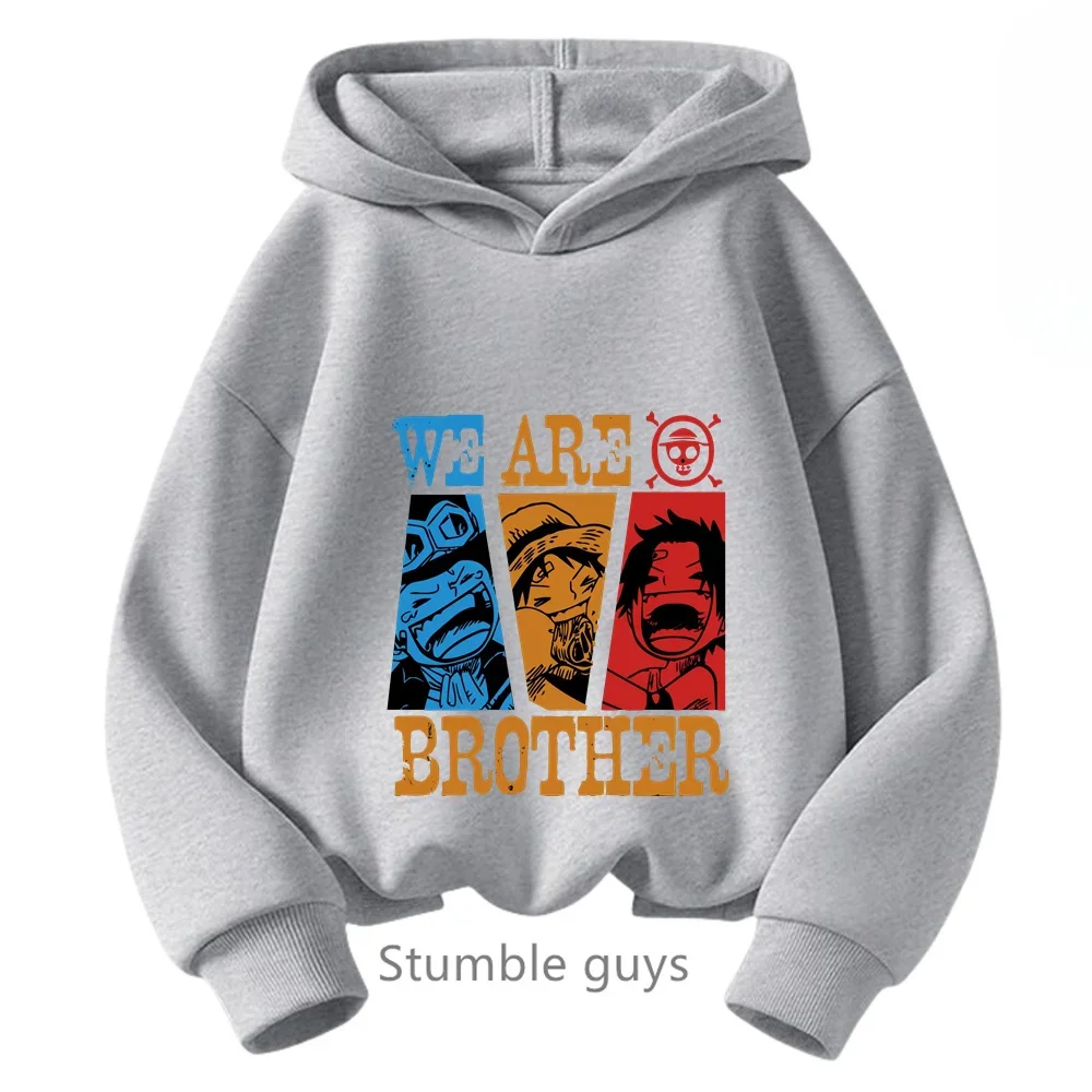 thumbnail image 1 of Ropa para niños, sudadera de una pieza para niños, ropa para niñas, primavera y otoño, sudadera con dibujos animados de Anime Luffy Zoro, traje para adolescentes, camisetas con capucha de Sonic, 1 of 5