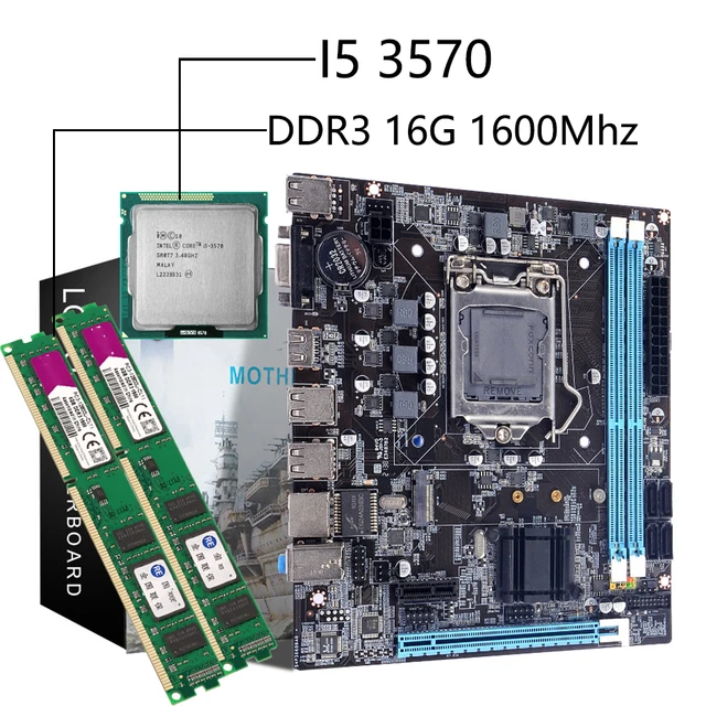 H61 마더보드 콤보: 인텔 LGA1155 소켓 기반 컴퓨터 구축에 이상적