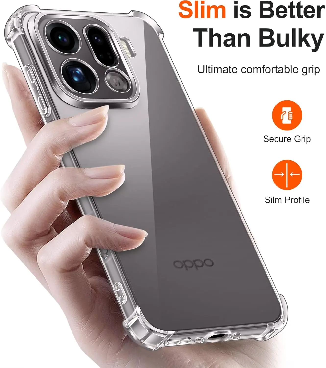 Shockproof TPU Protective Cover - Transparent Shell Case