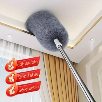 Multifunctional Retractable Duster with Bendable Head – Reusable & Washable 1