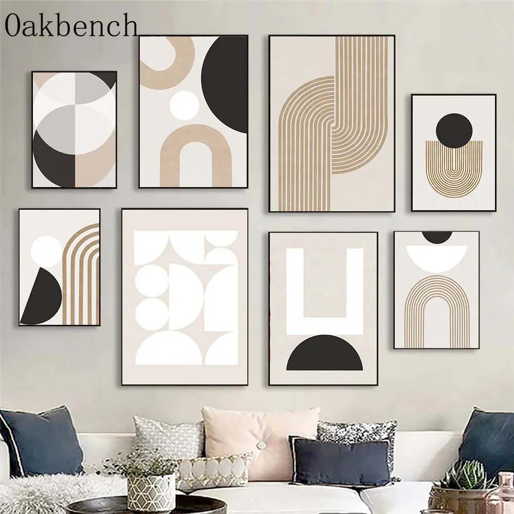 

Abstract Lines Canvas Painting Boho Wall Art Minimalist Modern Wall Paintings Geometric Print Pictures Nordic Posters Home Decor