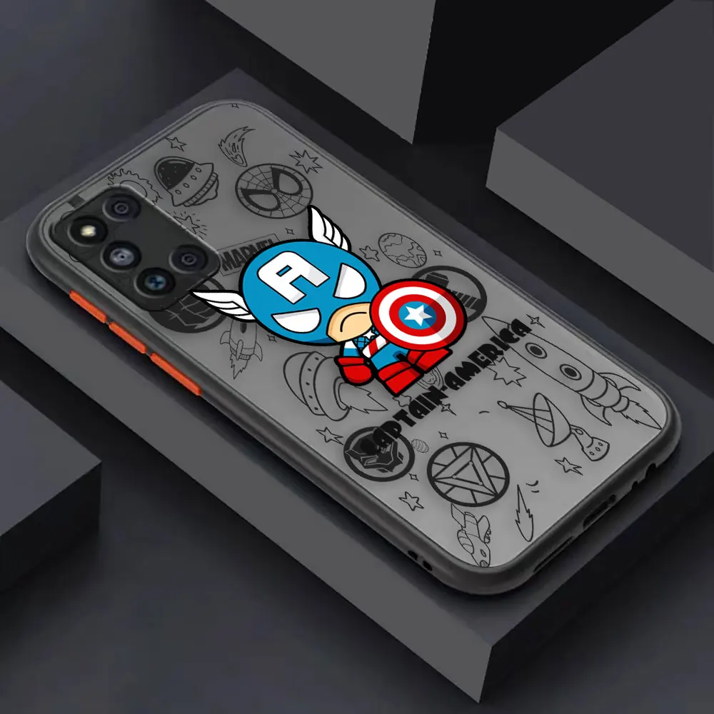 thumbnail image 1 of Matte Case for Samsung Galaxy M62 M53 M52 M51 M33 M32 M31 M30S M23 5G J8 J7 J6 J5 Case Funda Coque Marvel Avengers Heroes Space, 1 of 5