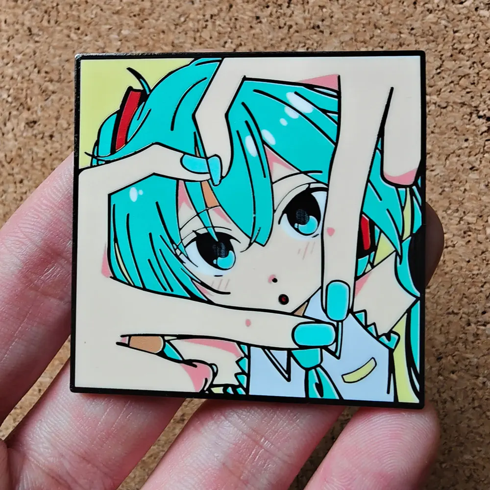Hatsune Miku Enamel Pin - Cute Anime Metal Brooch Badge Accessory Gift