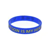 1 PC My Son Is My Hero Silicone Wristband Autism Awareness Inspirational Bracelets 4