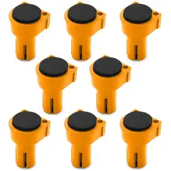 8-Piece Anti-Slip EVA Rubber Bench Dog Set for Woodworking Workbench Holes