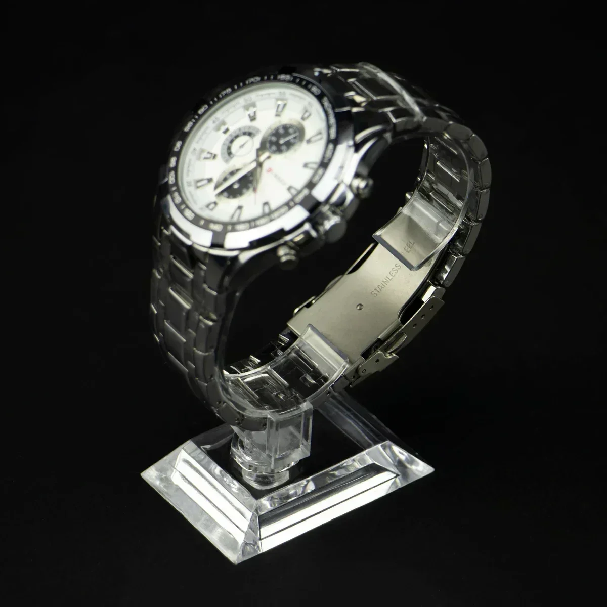 Clear Plastic Watch Box Jewelry Bangle Cuff Bracelet Watch Display Stand Holder Rack Case Watches Accessories