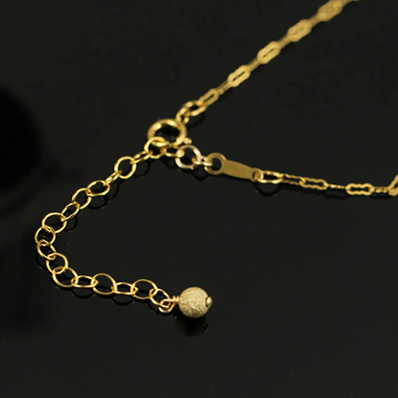 14K Gold Filled With 4.0MM Beads Cable Extender Chain For Bracelet Stardust Bead Charm Jewelry Making Supplies Necklace Chain