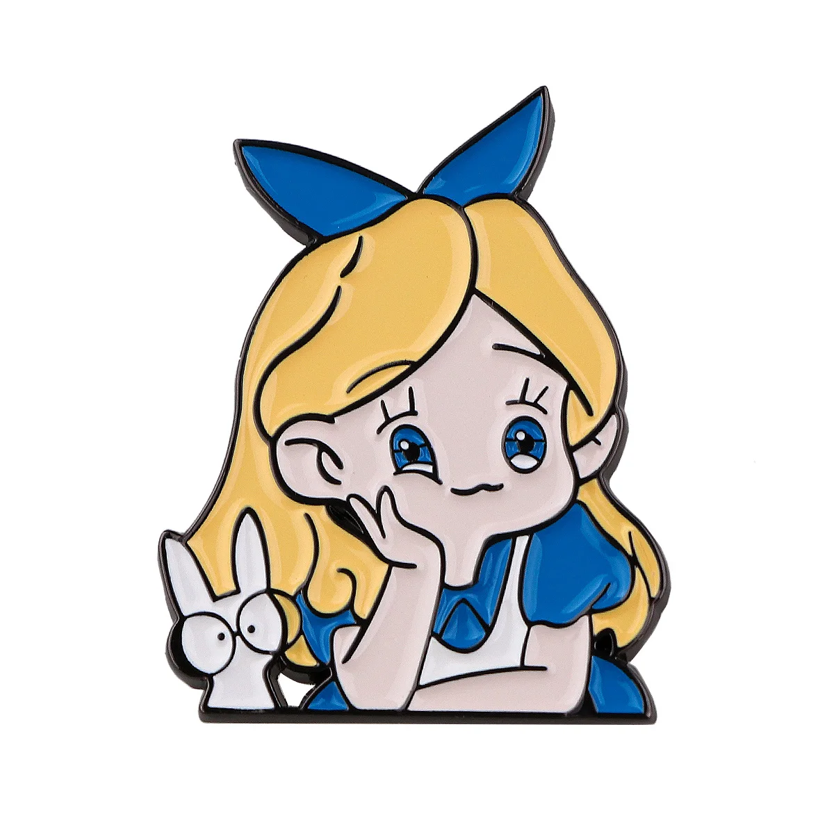 

Kawaii Girl Enamelled Brooches Cartoon Pins Clothing Backpack Lapel Badges Fashion Jewelry Accessories For Kids Friends Gifts