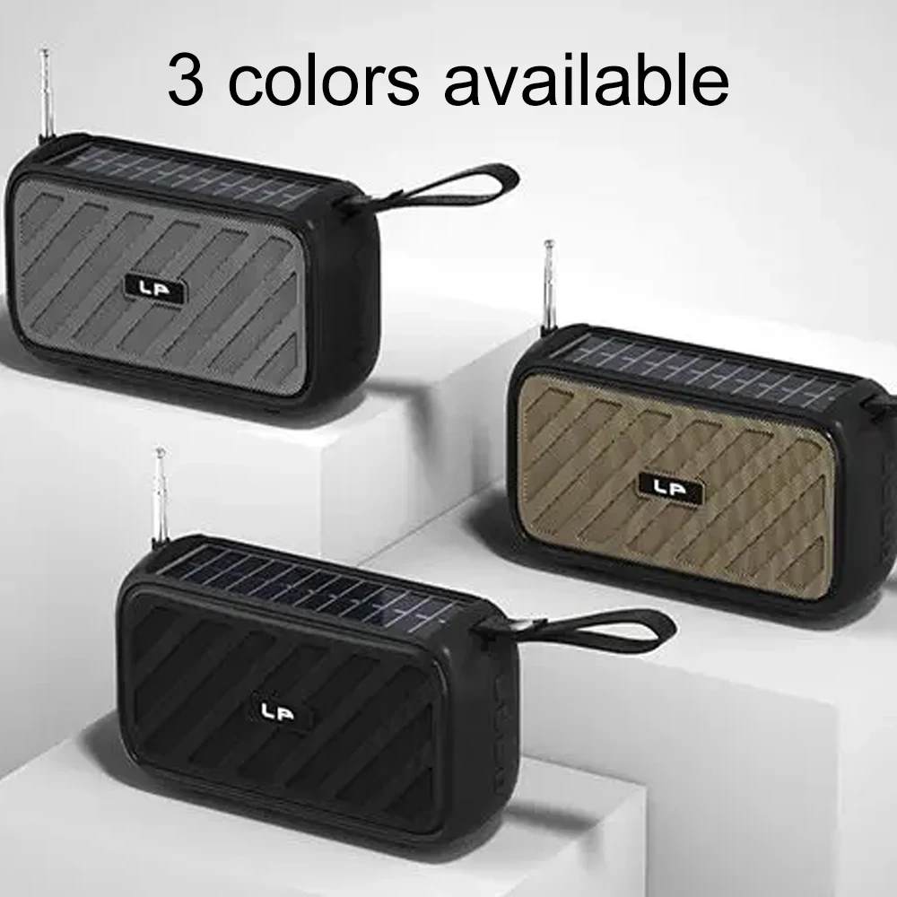 Bluetooth Speaker Portable Indoor And Outdoor Solar Powered Desktop