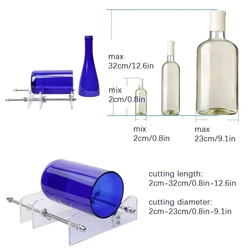 Glass Cutter Bottle Cutter Glass Cutter Professional for Bottle Cutting DIY Cut Tool Machine Wine Beer Craft Recycle
