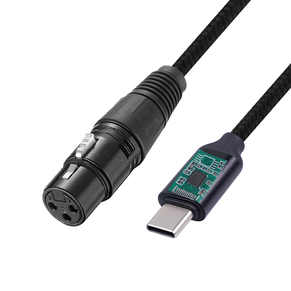Type C to XLR Microphone Audio Cable Adapter