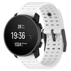 Silicone Wristband Strap for Smart Watches - Durable and Stylish Bracelet (White)