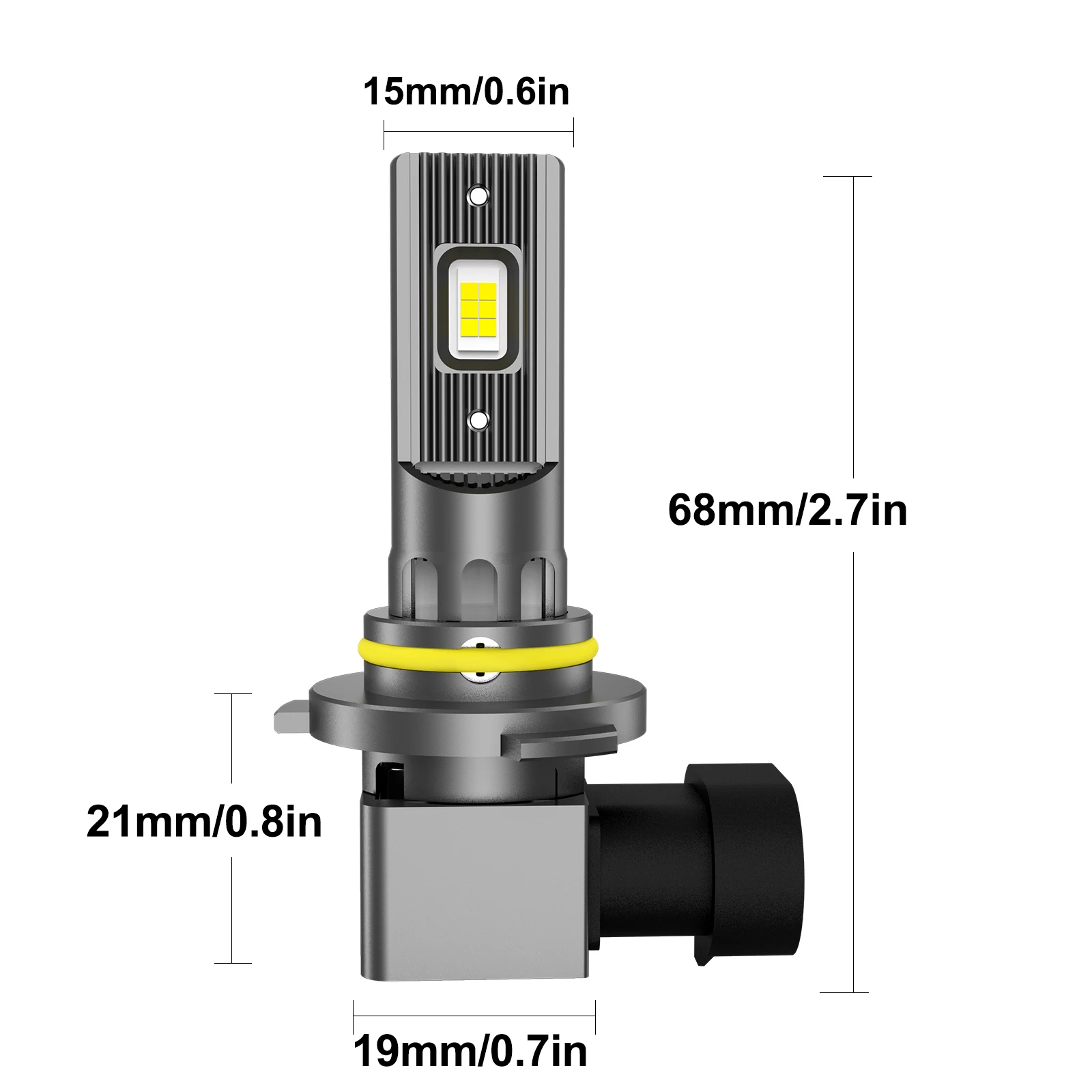 MZGN 2Pcs 20000M 9005 HB3 LEDHeadlight Canbus 9006 HB4 H11 H9 H8 CSPLED Headlamp Bulb 100w Turbo AutoLamp 6000K 12V