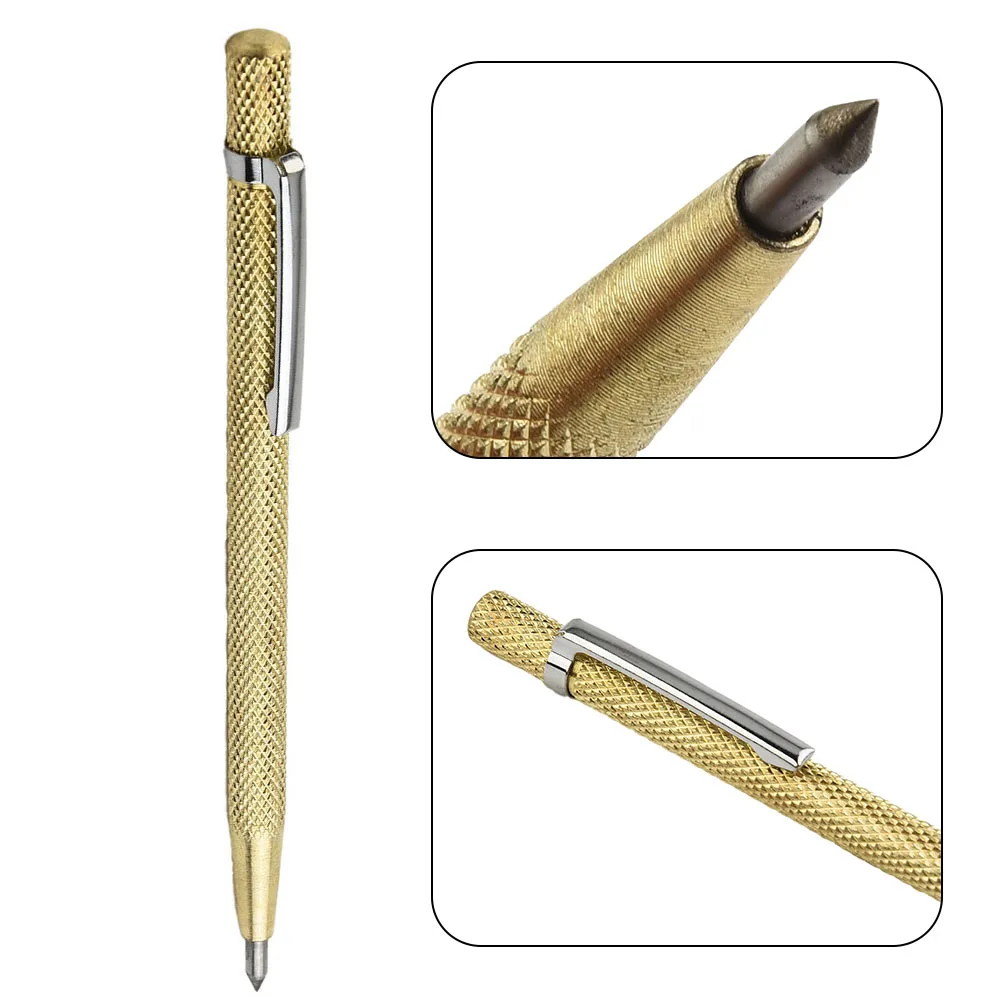 

1 X Tungsten Carbide Tip Scriber Marking Etching Pen Marking Engraving Pen Scriber Pen For Ceramic Tile Wood Carving Hand Tools