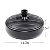 Umbrella Base Outdoor Garden Beach Parasol Umbrella Base Stand With Water Or Sand Fill Black 6