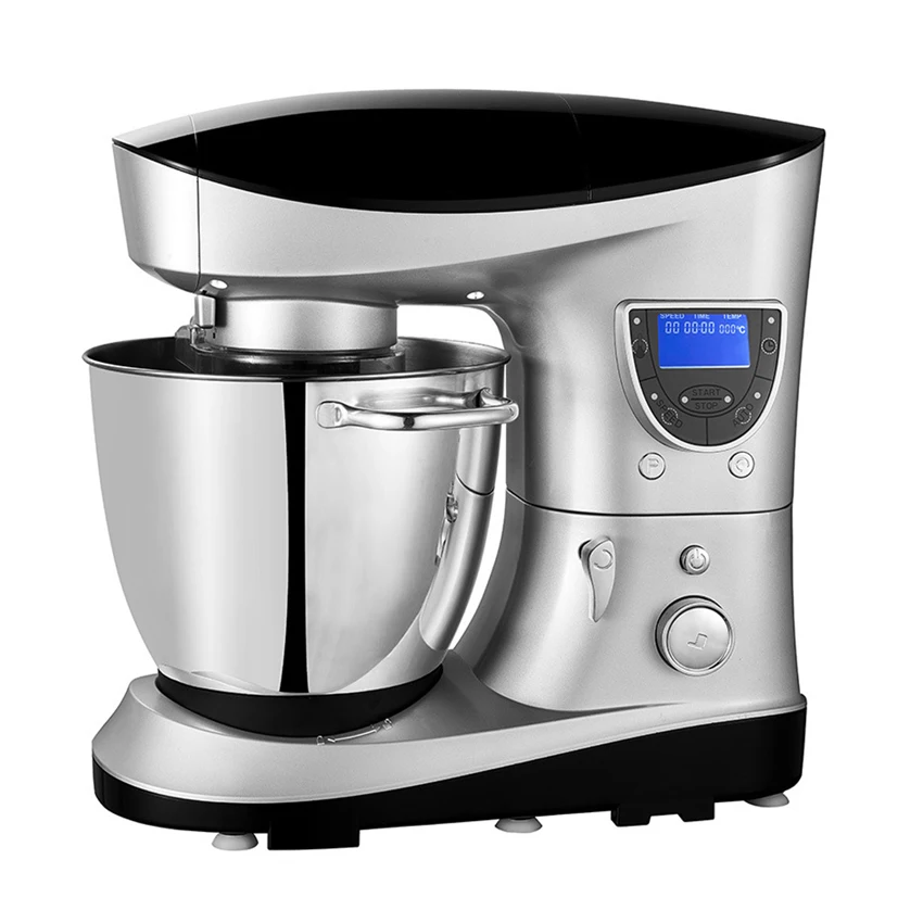 

SM-1088 220V Professional LCD Multifunction Liquid Pasta /Milk /Cake Mixer Smoothing Egg Bucket 7L Automatic Winder with Timer