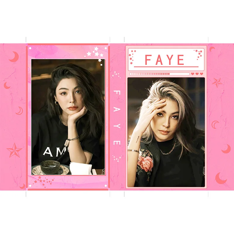 100pic Rounded Corner Card Love Filling Blank Faye Supaporn Malisorn Same Small Card Stickers Photo Collection