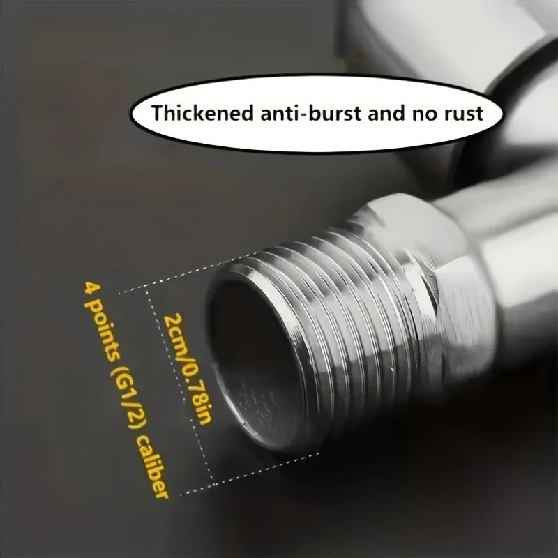 Washing machine faucet G1/2 interface, easy to open/close compression valve single hole installation faucet modern design