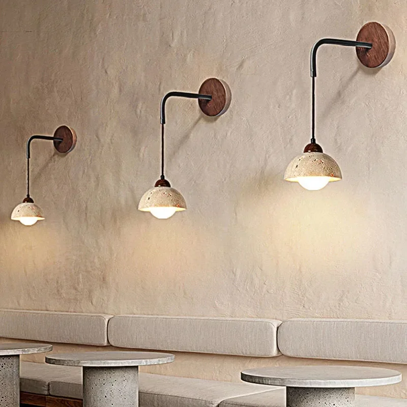 Wabi Sabi Stone LED Wall Lamp 3