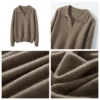 WinvyNee Women Cashmere Merino Wool Sweater Polo Neck Loose Solid Knit Tops Sweaters Casual Pullover Jumpers Autumn A1054004 5