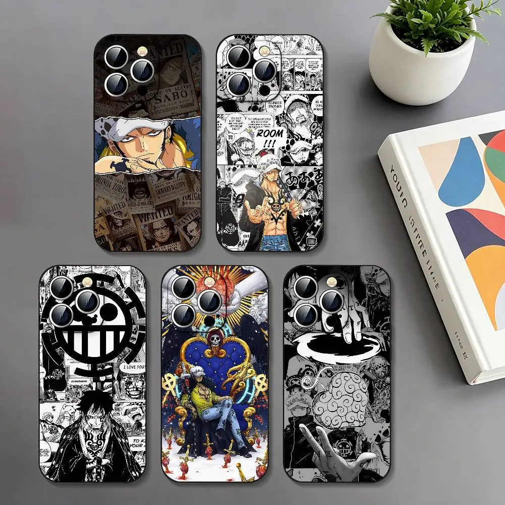One Piece Trafalgar Law Slim Black Shockproof Phone Case