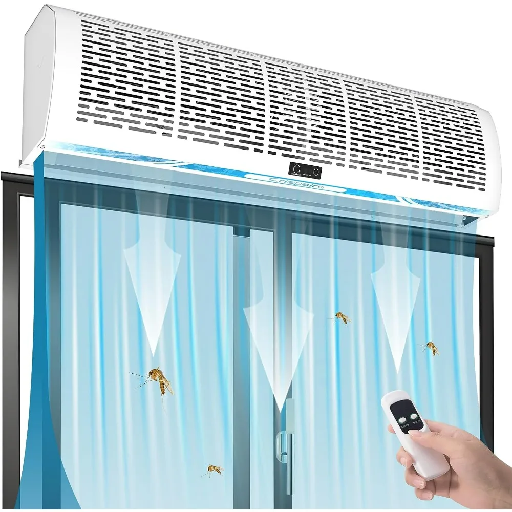 36'' Air Curtain 2 Speeds 2953 FPM Super Power Remote Control Included Uncooled & Unheated Commercial Indoor Easy-Install