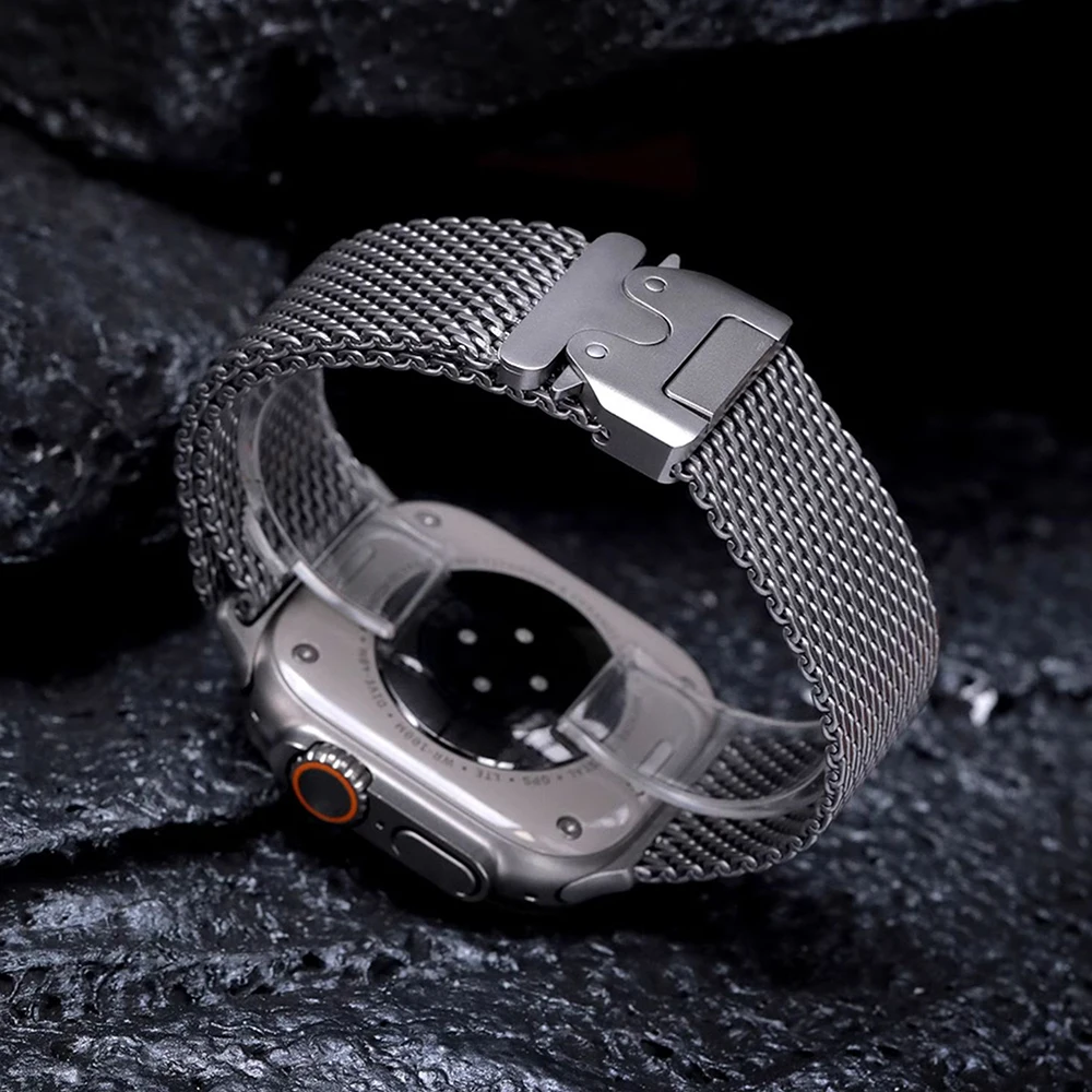Premium Titanium Milanese Loop Watch Straps – Universal Fit