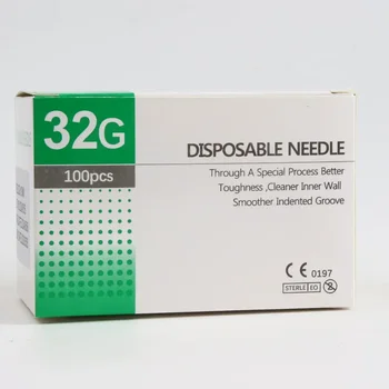 100 pezzi 30G-32G 4/6/13mm micro cannula di riempimento e piercing ultrafine di bellezza indolore - 1 scatola