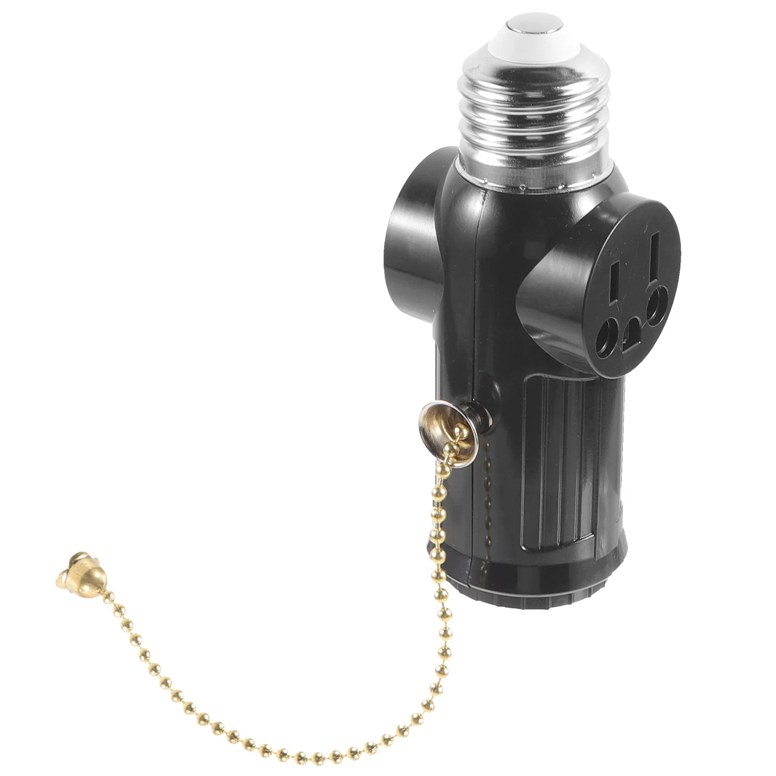 

Switch US Standard E26 Split-fire Dual Three-plug Lamp Holder Conversion with Zipper (zipper Model) Light Bulb Plastic Adapter