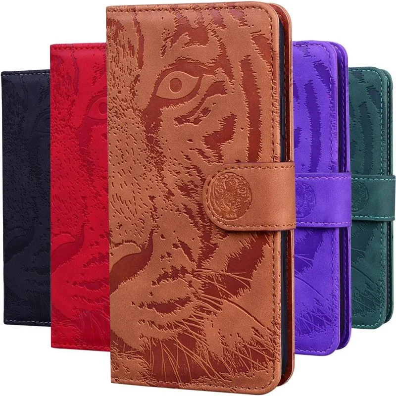 Spark 10C 9T 8C Go 2023 Premium Case 3D Tiger Leather Wallet Skin Per Tecno Spark 10 Pro Case Spark Go 2022 7 P 8 T 8P 7 P Cover