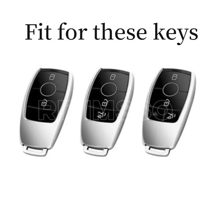 Transparent TPU Car Key Case Cover for Mercedes Benz - Premium Key Shell Protector