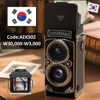 CHUZHAO Mini 1.54in Retro Digital Camera Portable Vintage Camera with 16GB 12MP Photos Autofocus 1080P FHD Video 1000mAh Battery 1