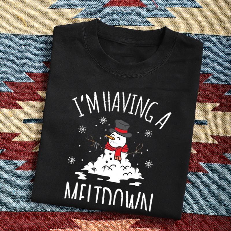 

Kawaii Christmas cotton T-shirt Winter Season Cute Merry Holiday Top Women Men Tops Girl Boy Anime Print Tee Ropa Mujer