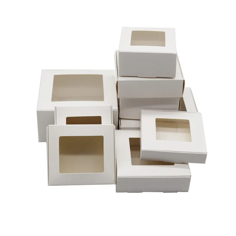 thumbnail image 1 of 50 cajas de embalaje Kraft cuadradas y bonitas de varios tamaños, suministros para recuerdos de bodas, cajas de regalo de chocolate y dulces hechas a mano, 1 of 5