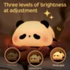 Cute LED Night Light Panda Sheep Rabbit Silicone Nightlights Timing USB Rechargeable For Bedroom Decoration Kids Birthday Gift 4