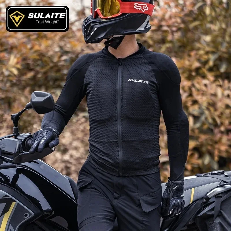 Men Motorcycle Jacket Body Armor CE Certified Summer Downhill Motocross Riding Clothing Protection Racing Jacket
