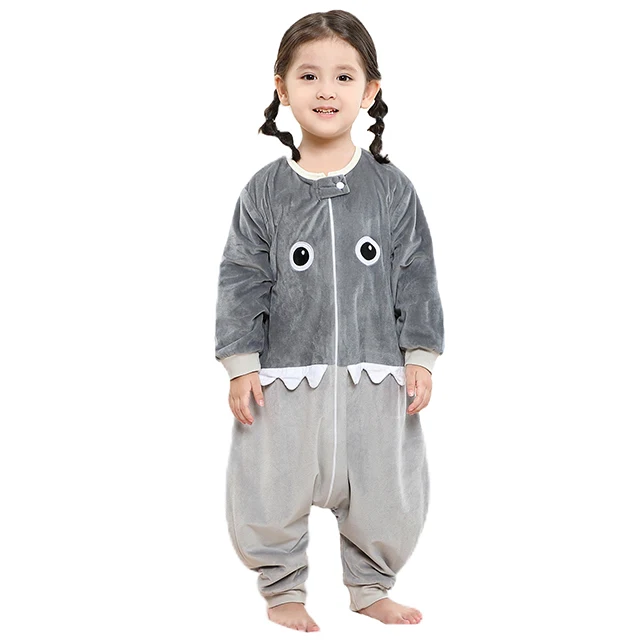 Kids' Halloween Owl Sleep Sack - Wearable Blanket with Long Sleeves, Cartoon Design