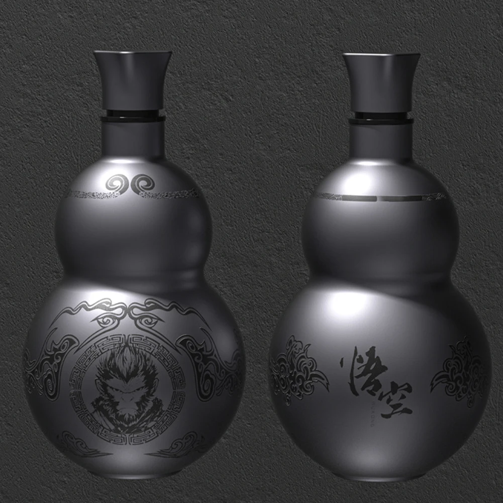 500ml Gourd Water Bottle Stainless Steel Wu Kong Water Kettle Leakproof Retro Style Water Bottle for Cold Hot Beverages: 3 - 5 Days Free Delivery Only UK